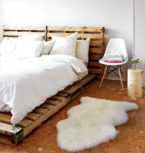 discover your creativity: a pallet bed | pallet furniture diy