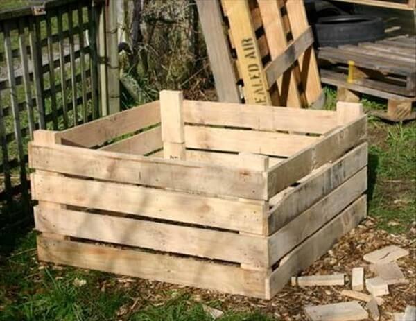 How to Build a Compost Bin out of Wooden Pallets  Pallet Furniture 