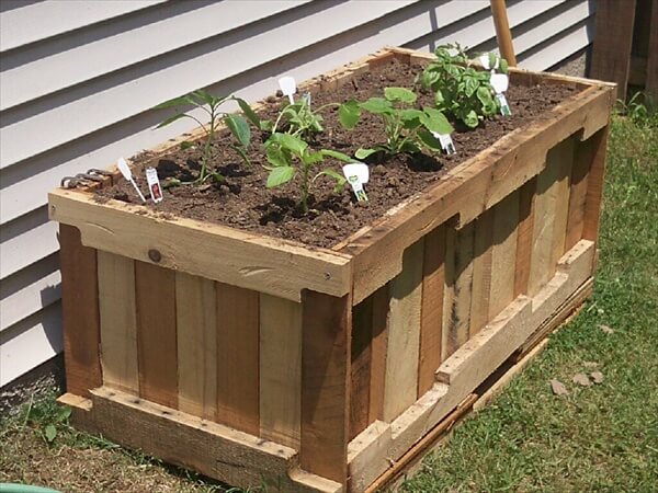 Wood Pallet Raised Bed Garden