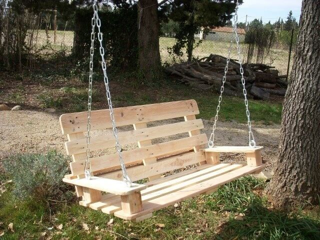 33 Pallet Swings – Chair, Bed and Bench Seating Plans ...
 Pallet Patio Swing