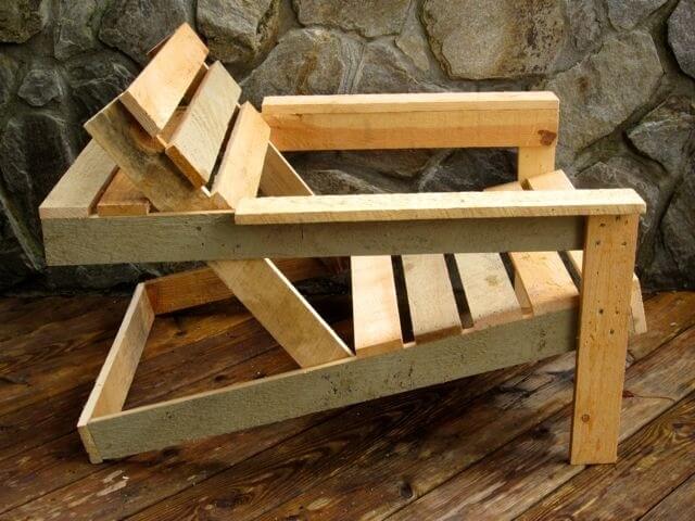 Catch Clean Pallets and Make A Pallet Adirondack chair  Pallet 