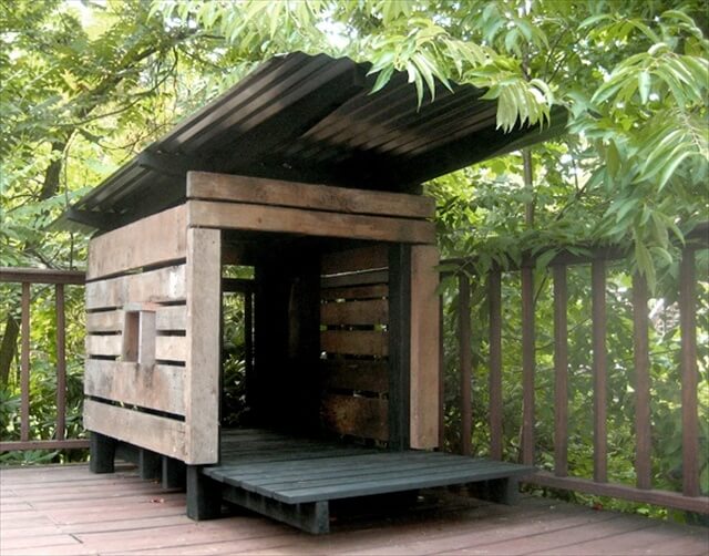 Diy Dog House Pallets Bring the luck to home: 16 pallet dog house 