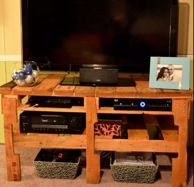 tv stand made from pallets Book Covers