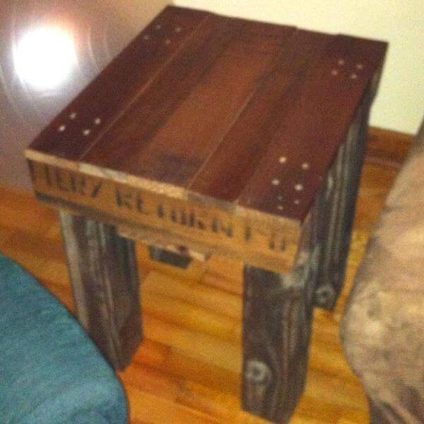 Shipping Pallet End Tables Do it yourself  Pallet Furniture DIY