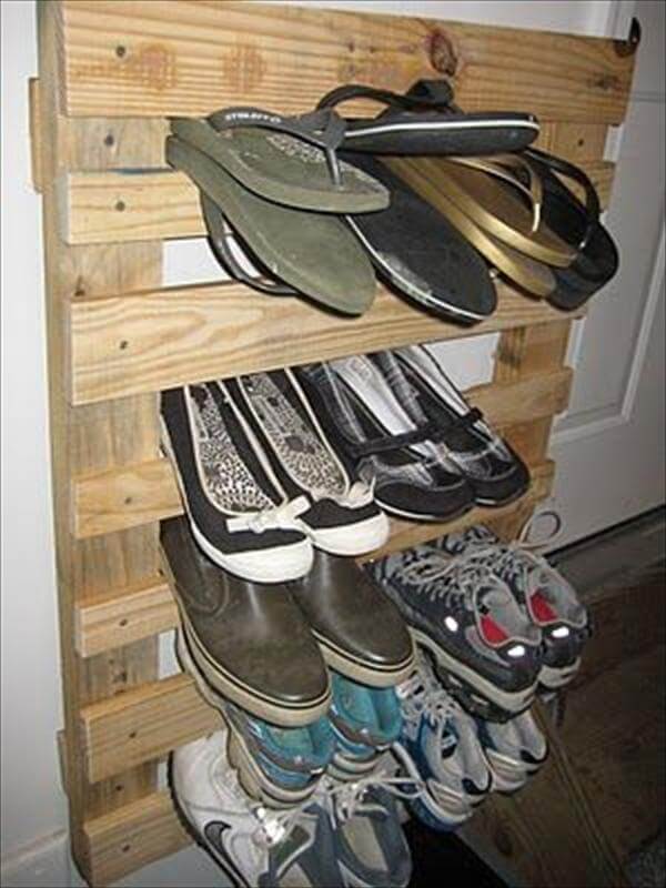 DIY Pallet Shoe Racks for Your Storage | Pallet Furniture DIY