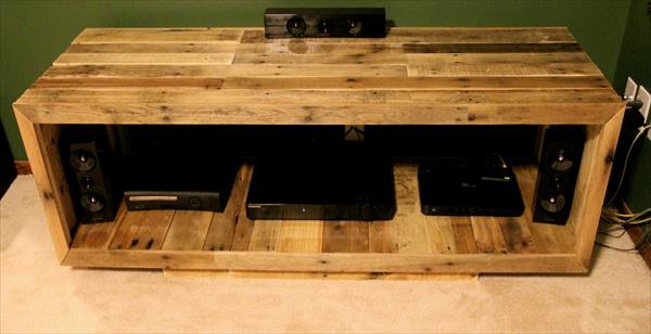 DIY Pallet Media Console – TV Stand | Pallet Furniture DIY